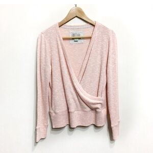 Anthropologie Pink V-Neck Sweater
